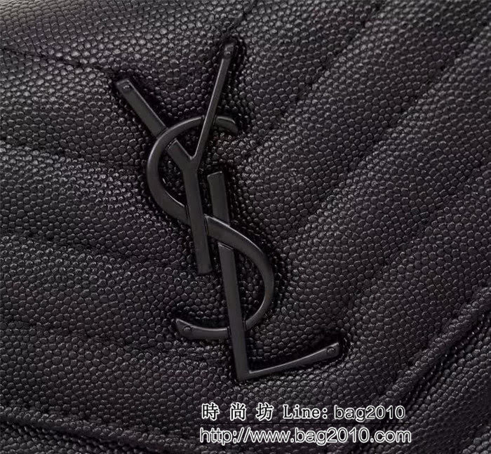 YSL聖羅蘭 專櫃最新V紋皮 金色五金扣 可拆卸鏈條 小挎包 27720 YAS1271
